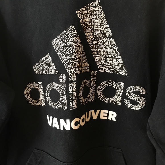 ADIDAS BLACK HOODIE SIZE M - Picture 3 of 6
